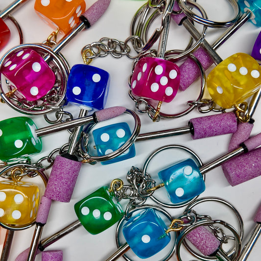 Dice Keychain Scribe